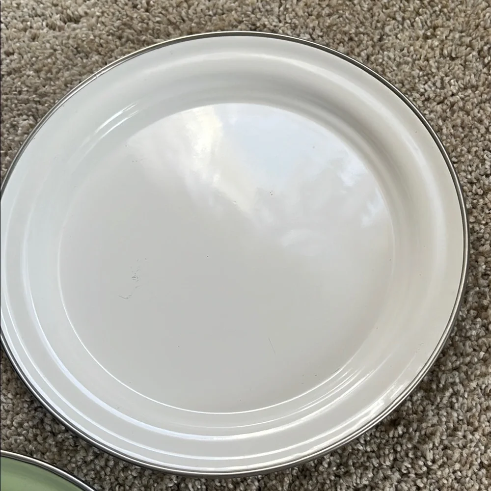 Pottery barn enamel plates